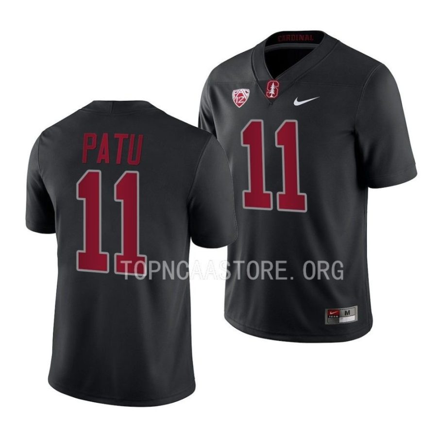 stanford cardinal ari patu black 2022college football game jersey scaled