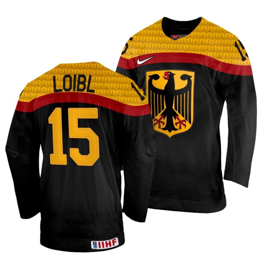 stefan loibl away 2022 iihf world championship black jersey scaled