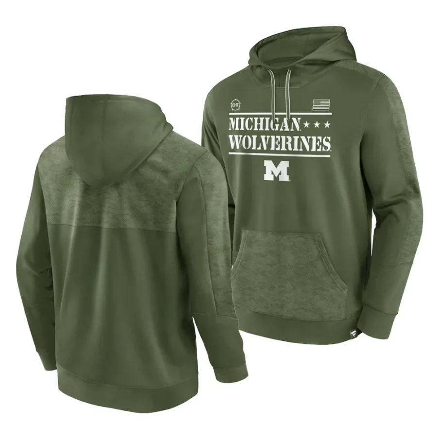 stencil pullover olive oht military appreciation michigan wolverines hoodie scaled