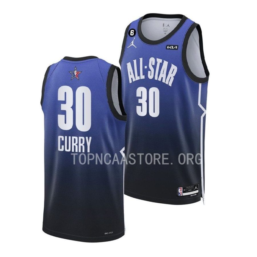 stephen curry blue 2023 nba all starwestern conference warriors jersey scaled