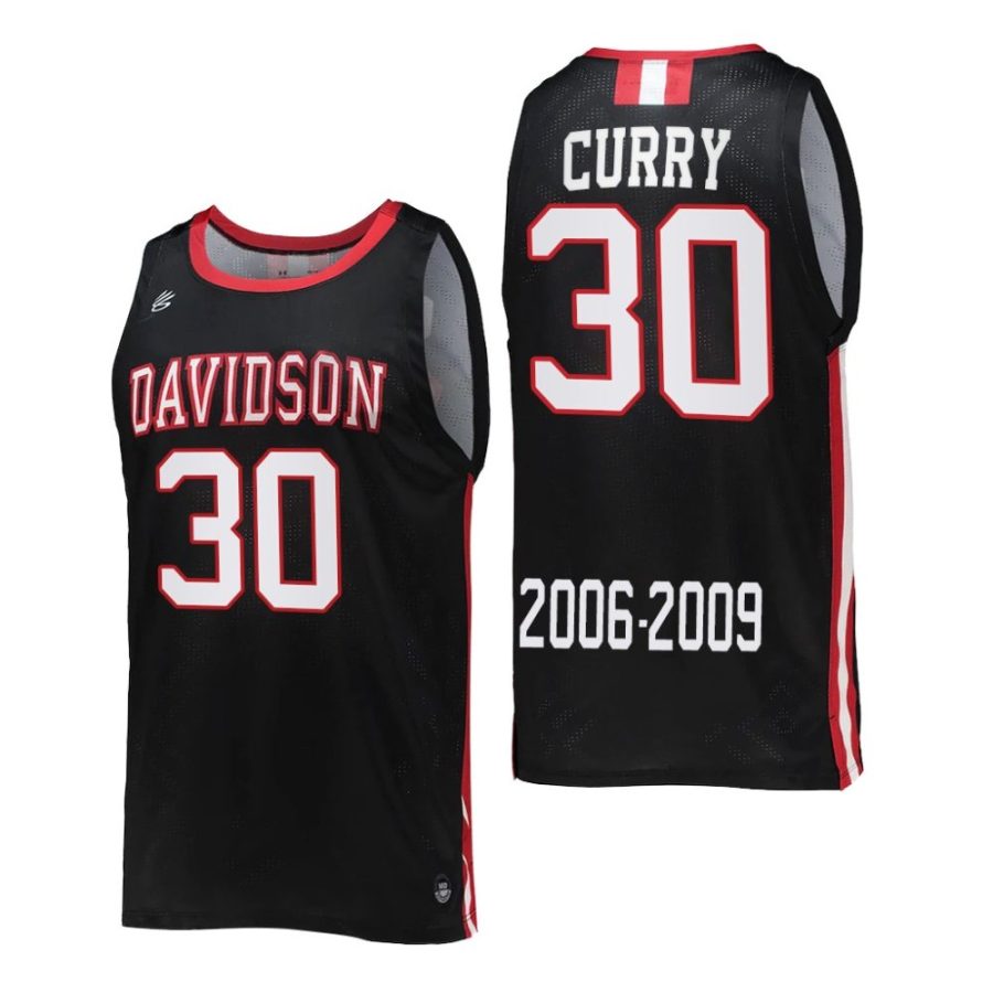 stephen curry davidson wildcats retired number 2006 09 commemorative jersey scaled