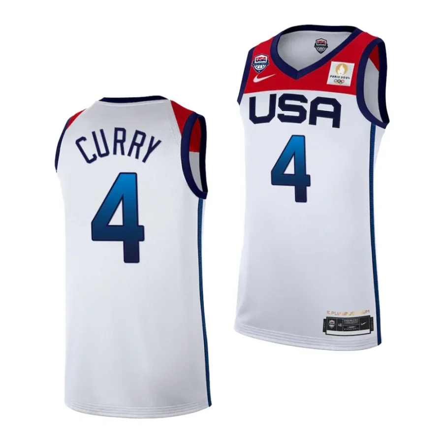 stephen curry white 2024 olympics games jersey scaled