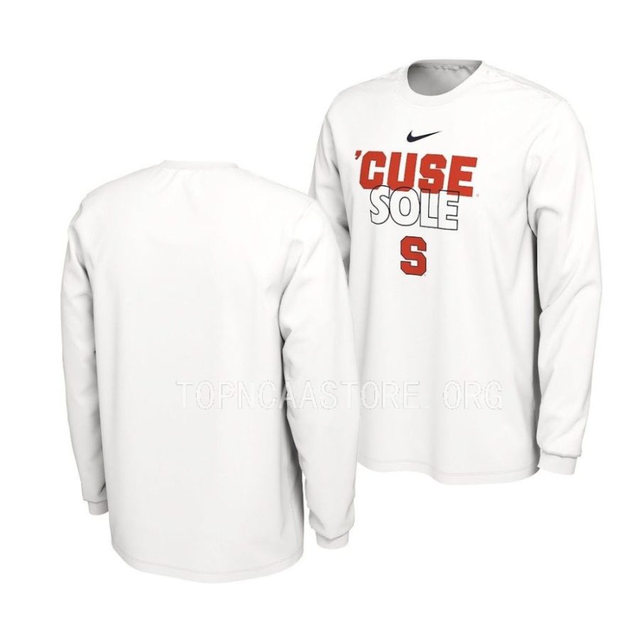 syracuse orange white on court long sleevecollege basketball men t shirt scaled