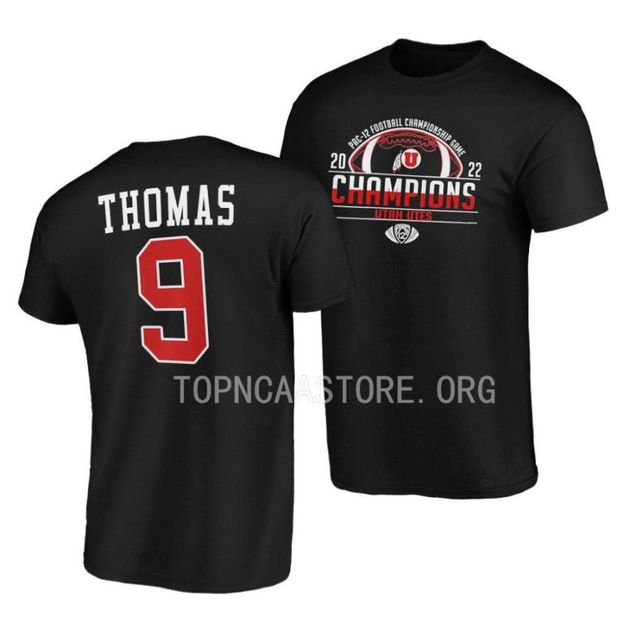 tavion thomas 2022 pac 12 football championship black t shirts scaled