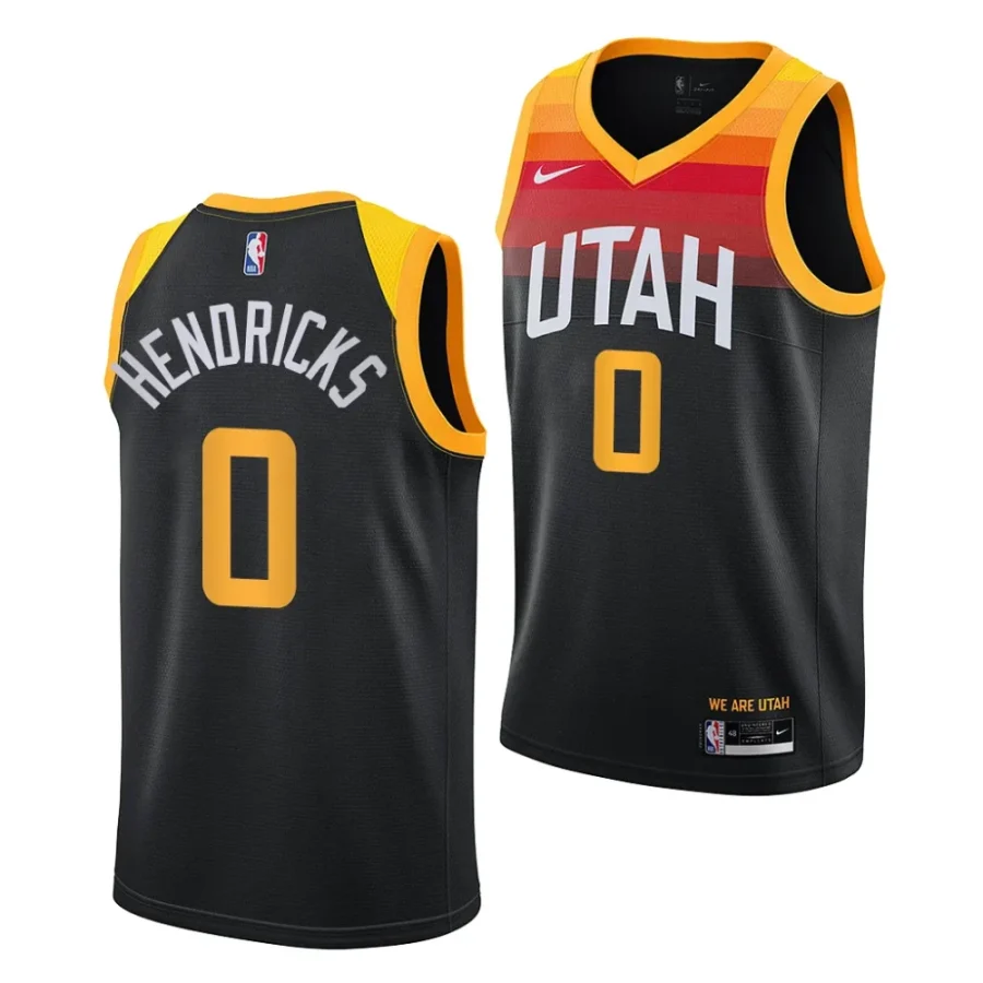 taylor hendricks jazz 2023 nba draft black city edition men jersey scaled