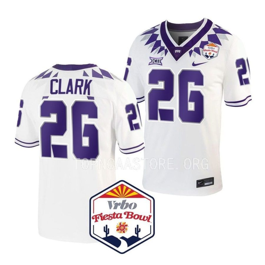 tcu horned frogs bud clark white 2022 fiesta bowl college football playoff jersey scaled