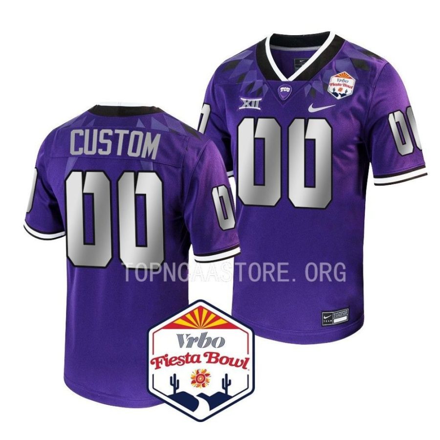 tcu horned frogs custom purple 2022 fiesta bowl college football playoff jersey scaled