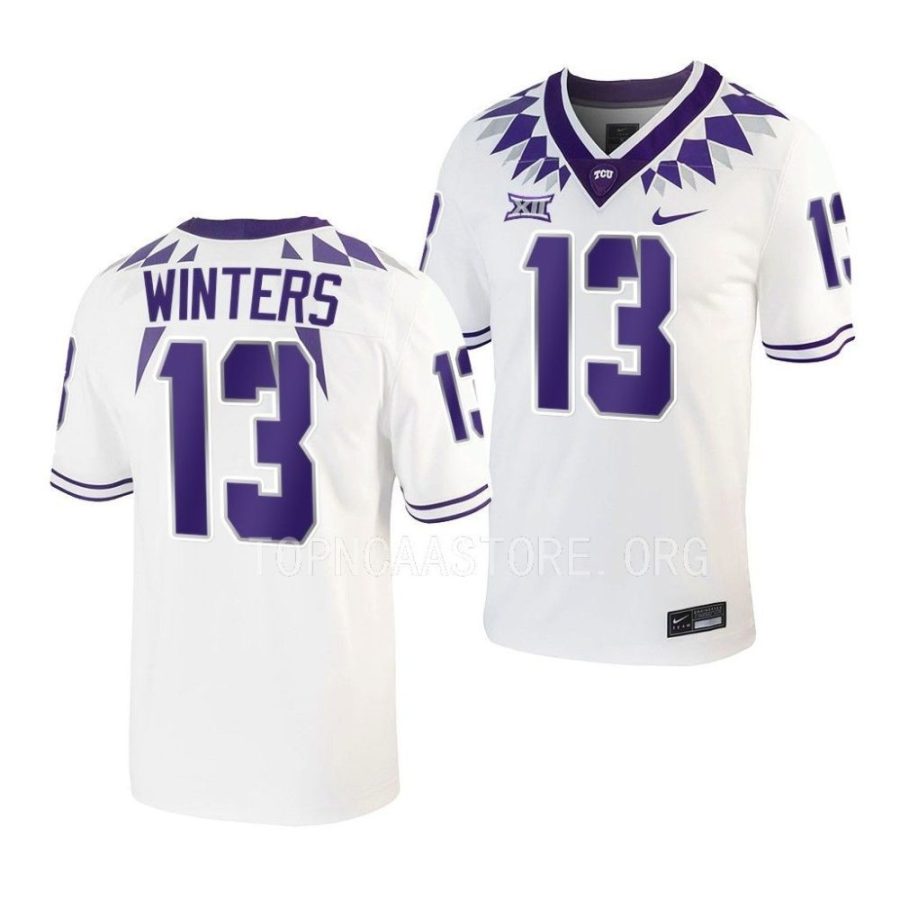 tcu horned frogs dee winters white untouchable football game jersey scaled