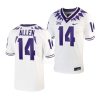 tcu horned frogs dj allen white untouchable football game jersey scaled