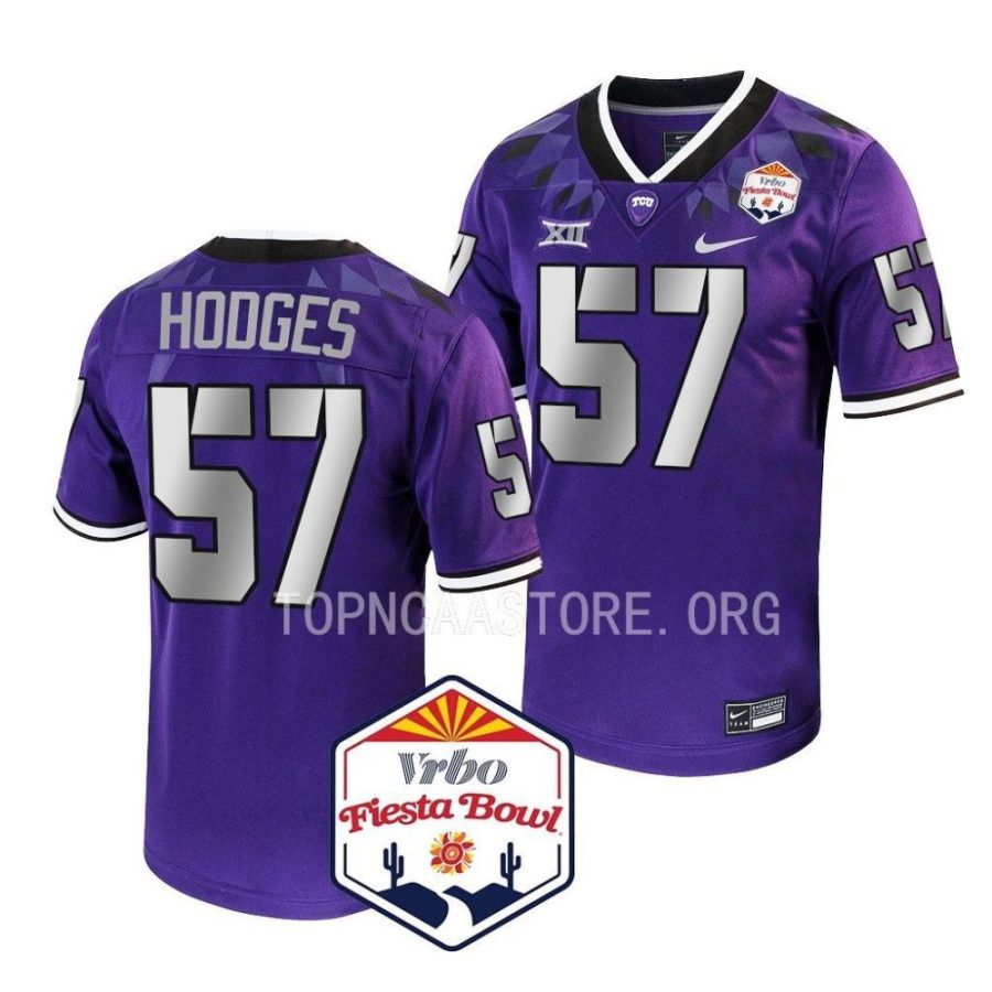 tcu horned frogs johnny hodges purple 2022 fiesta bowl college football playoff jersey scaled