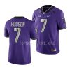 tcu horned frogs jordan hudson purple untouchable football game jersey scaled