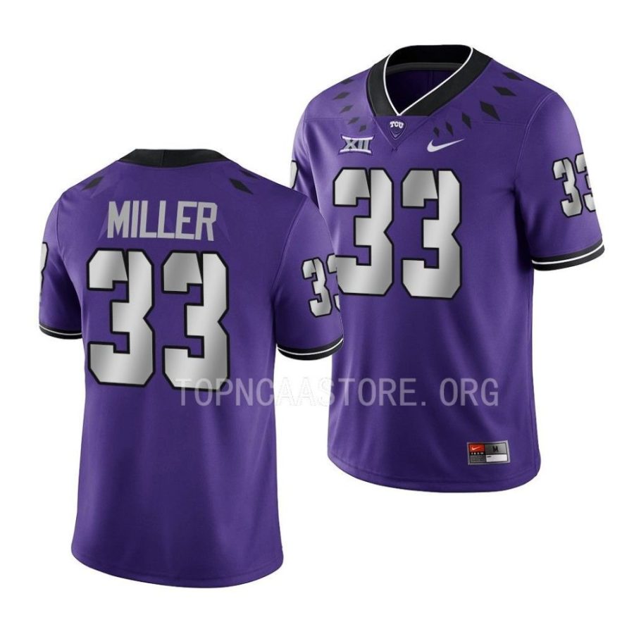 tcu horned frogs kendre miller purple untouchable football game jersey scaled