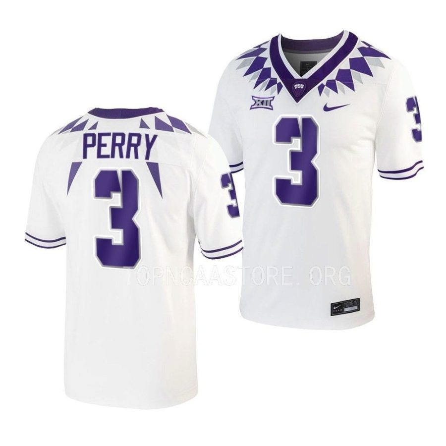 tcu horned frogs mark perry white untouchable football game jersey scaled