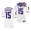 tcu horned frogs max duggan white 2023 national championship college football playoff jersey scaled