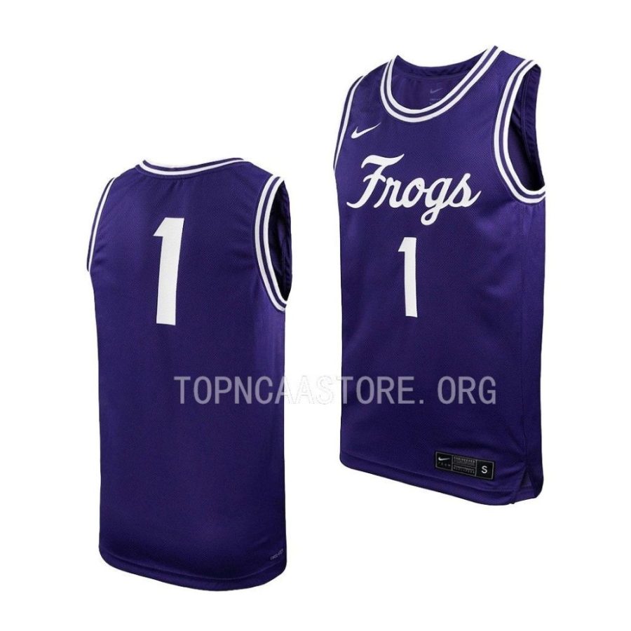 tcu horned frogs replica basketball purple jersey scaled