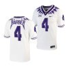 tcu horned frogs taye barber white untouchable football game jersey scaled