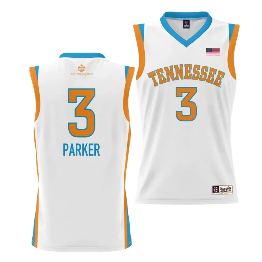tennessee lady vols candace parker youth white women's basketball jersey scaled