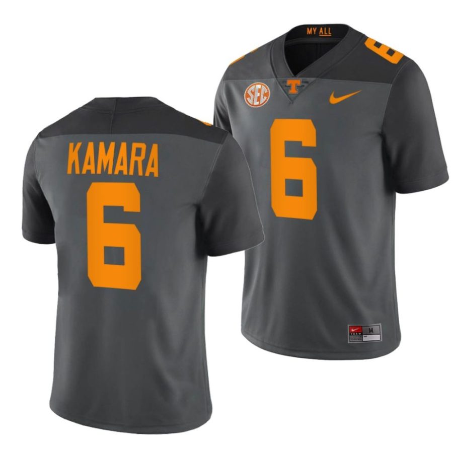 tennessee volunteers alvin kamara grey smokey grey series football jersey scaled