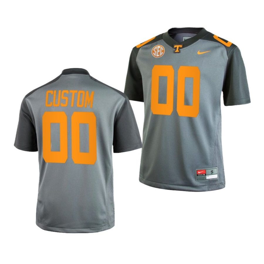 tennessee volunteers custom youth gray college football 2022 jersey scaled