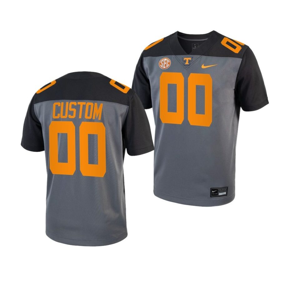 tennessee volunteers custom youth grey smokey grey series 2022 jersey scaled