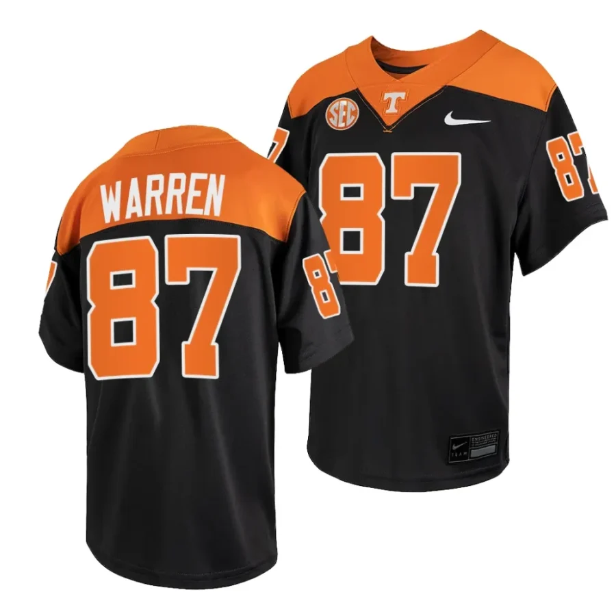 tennessee volunteers jacob warren 2023 anthracite alternate football youth jersey scaled
