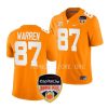 tennessee volunteers jacob warren orange 2022 orange bowl college football jersey scaled