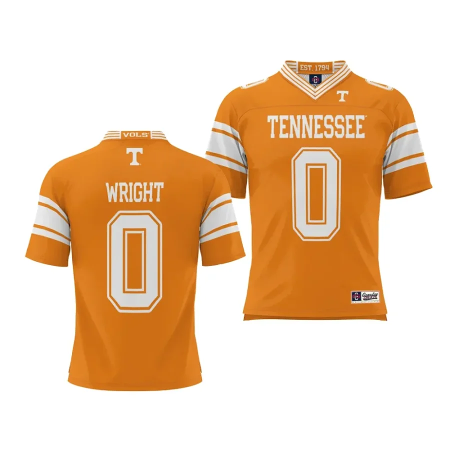 tennessee volunteers jaylen wright orange nil player football jersey scaled