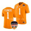 tennessee volunteers trevon flowers orange 2022 orange bowl college football jersey scaled