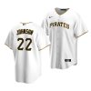termarr johnson pirates home 2022 mlb draft replica white jersey scaled