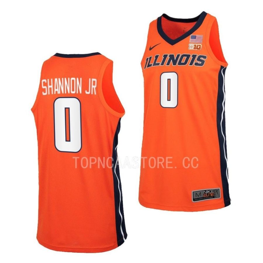 terrence shannon jr. illinois fighting illini 2022 23replica basketball orange jersey scaled