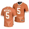 texas longhorns adonai mitchell orange icon print football fashion jersey scaled
