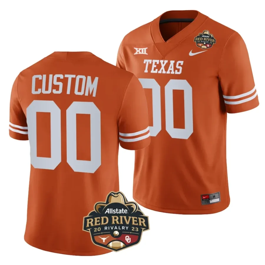 texas longhorns custom orange 2023 allstate red river rivalry football jersey scaled