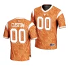 texas longhorns custom orange highlight print football fashion jersey scaled