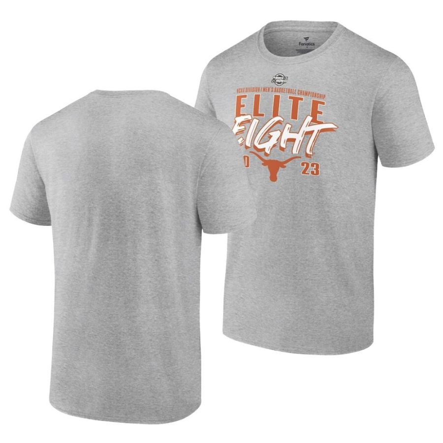 texas longhorns gray 2023 ncaa march madness elite eight mens basketball men t shirt scaled