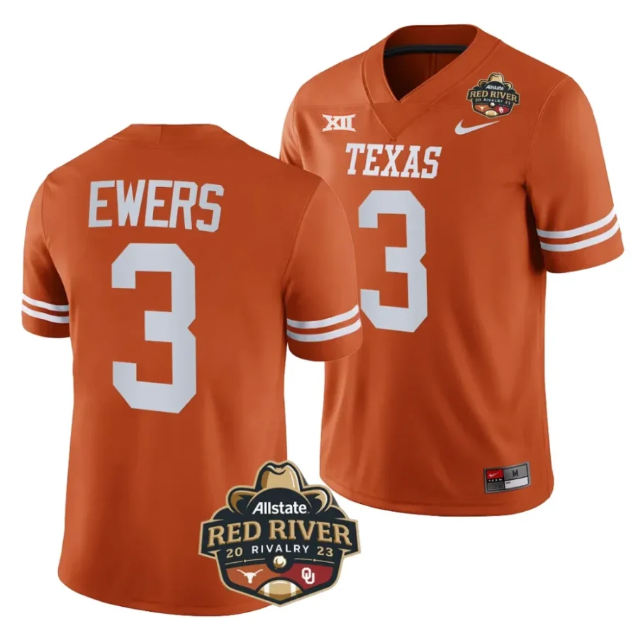 texas longhorns quinn ewers orange 2023 allstate red river rivalry football jersey scaled