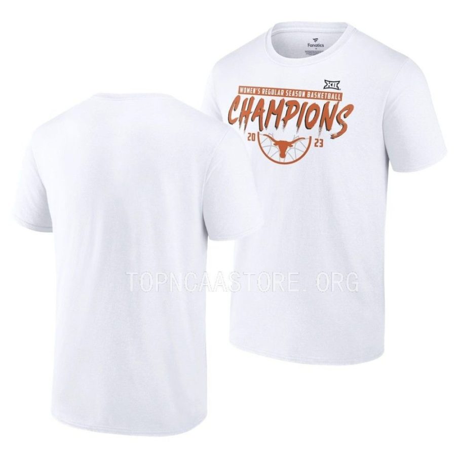 texas longhorns white 2023 big 12 regular season champions womens basketball men t shirt scaled