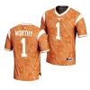texas longhorns xavier worthy orange highlight print football fashion jersey scaled