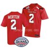 texas tech red raiders behren morton red 2022 texas bowl football jersey scaled