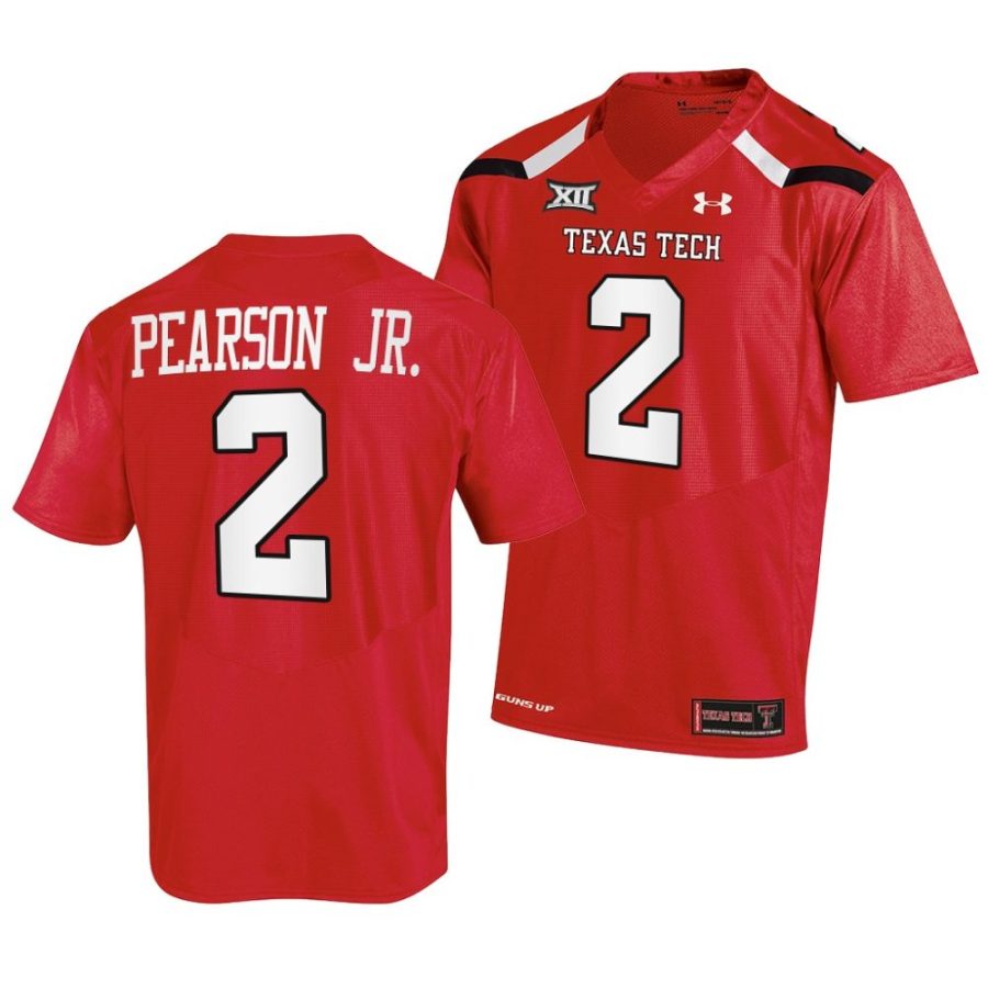 texas tech red raiders reggie pearson jr. red 2022 23college football jersey scaled