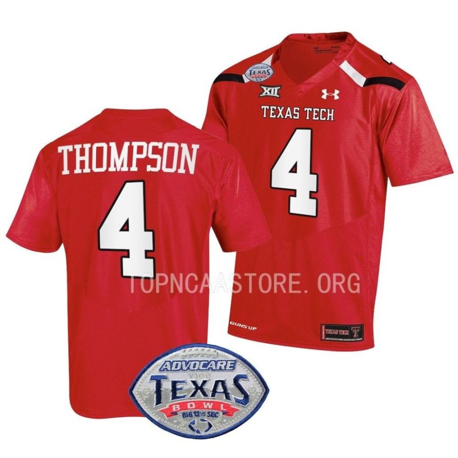 texas tech red raiders sarodrick thompson red 2022 texas bowl football jersey scaled