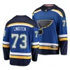 theo lindstein blues 2023 nhl draft blue home men jersey scaled