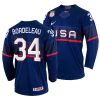 thomas bordeleau away 2022 iihf world championship navy jersey scaled