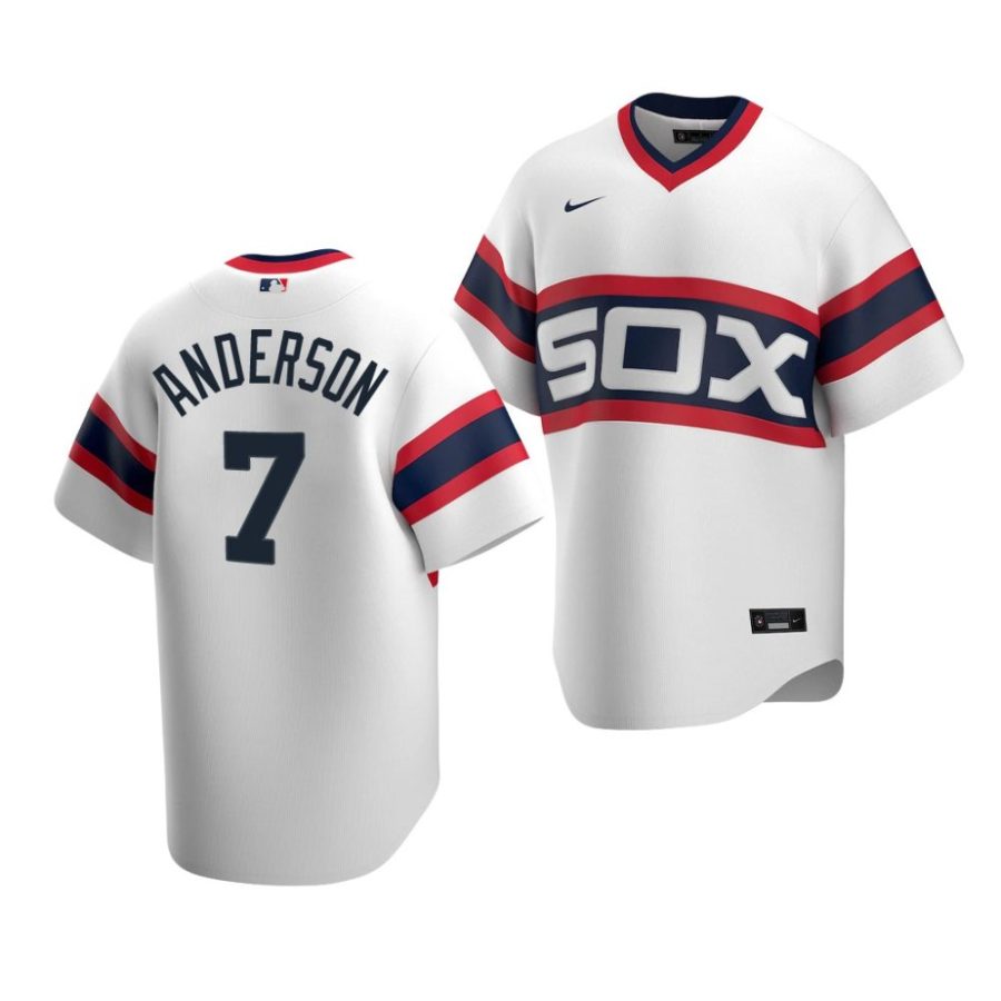 tim anderson white sox 2022cooperstown collection men'shome jersey scaled