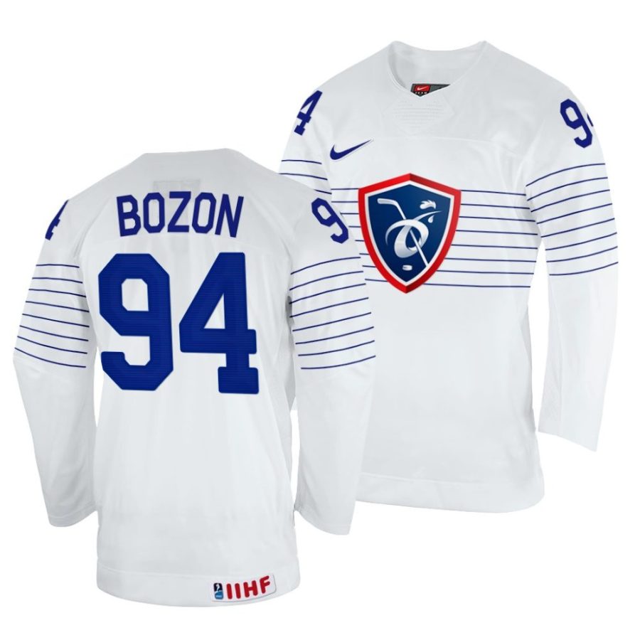 tim bozon white 2022 iihf world championship france home jersey scaled