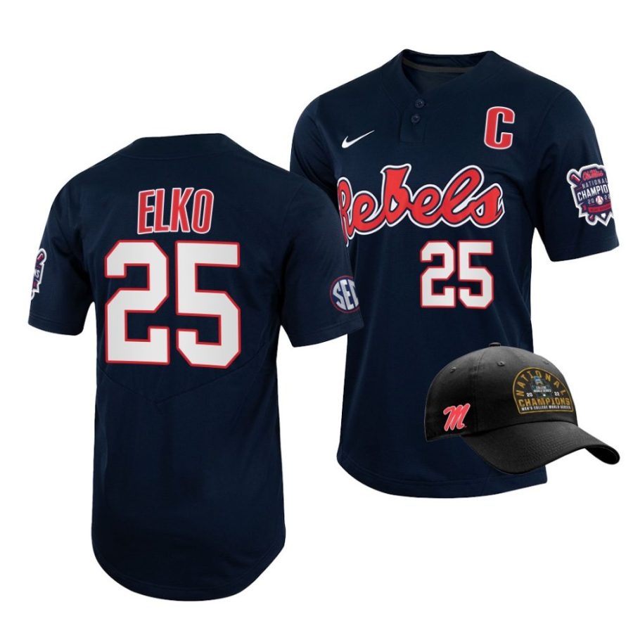 tim elko ole miss rebels 2022 college world series champions menfree hat jersey scaled