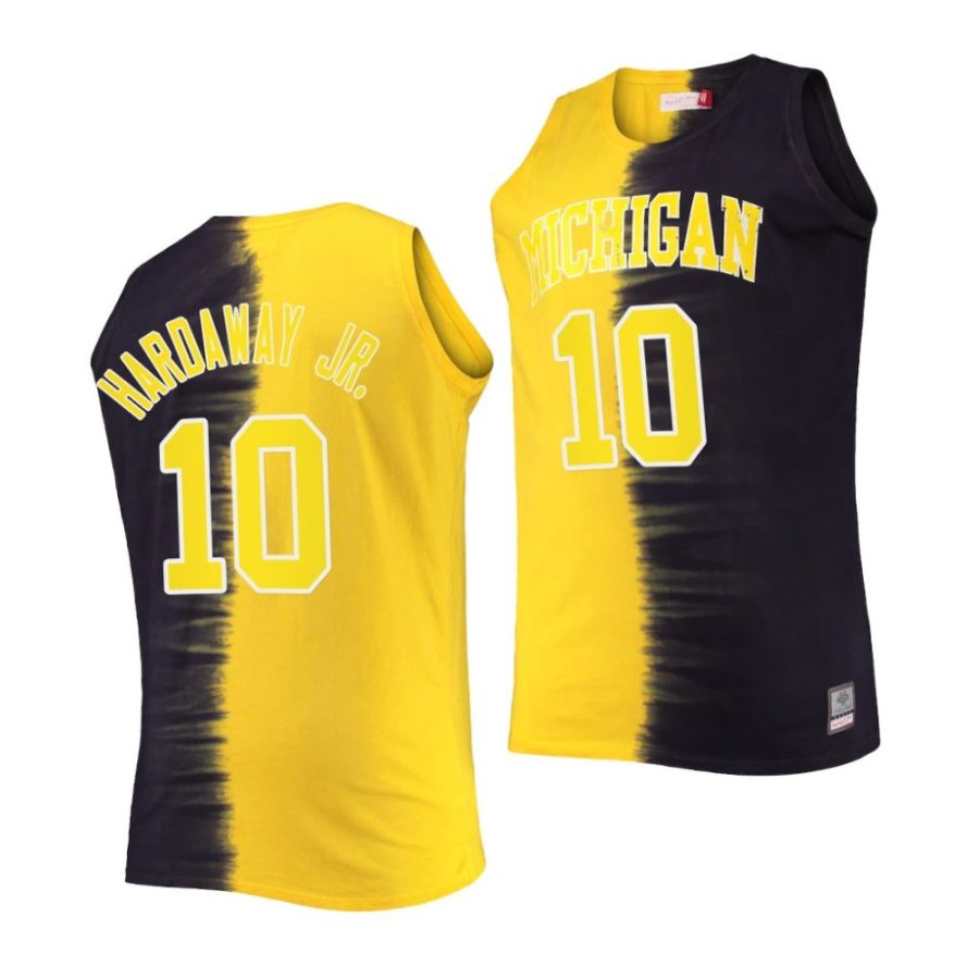 tim hardaway jr. michigan wolverines classic tie dye color crash jersey scaled