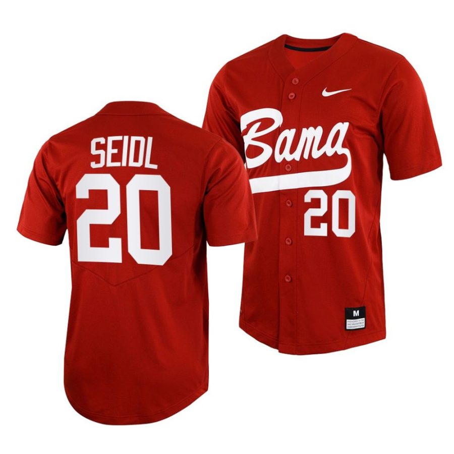 tommy seidl alabama crimson tide 2022college baseball menfull button jersey scaled