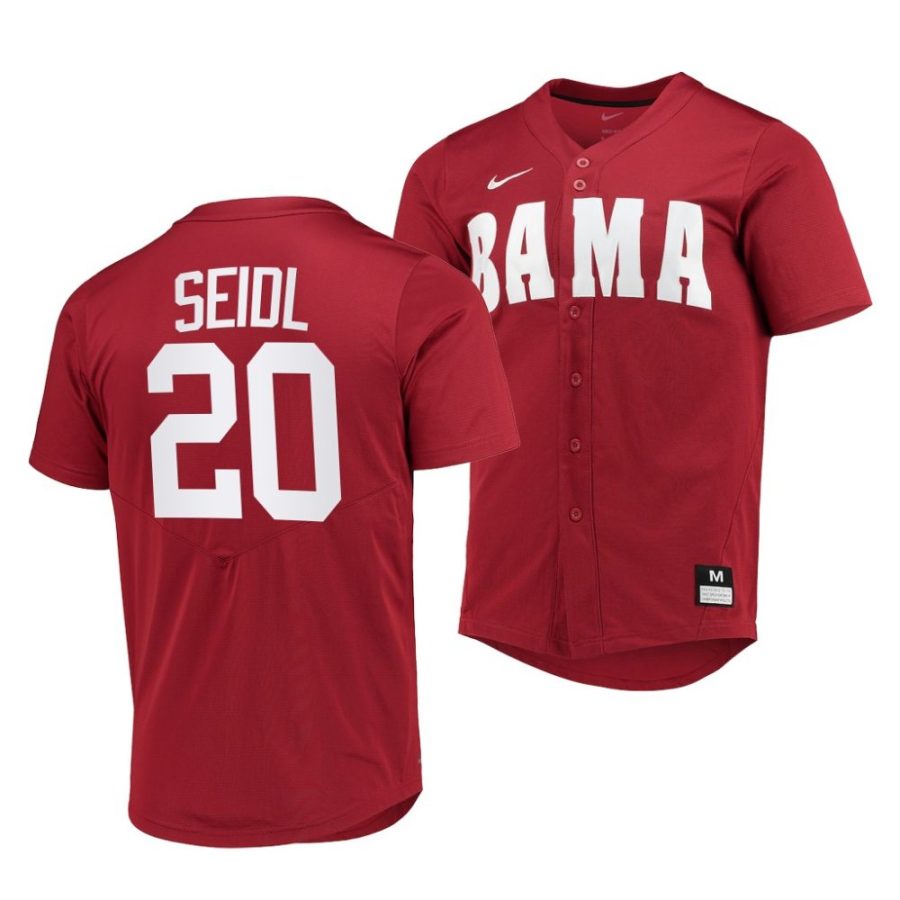 tommy seidl alabama crimson tide 2022college baseball menreplica jersey 0 scaled