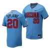 tommy splaine arizona wildcats light bluereplica baseball menfull button jersey scaled
