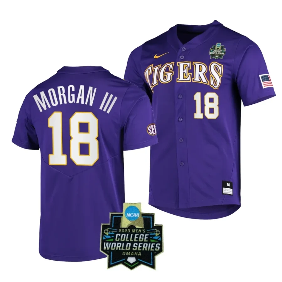 tre' morgan lsu tigers purplencaa 2023 college world series menbaseball jersey scaled